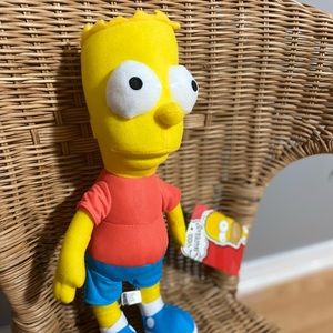 Simpsons Stuffed Bear Bart Simpson Stuffed Toy 14” Simpsons Collector Toy New